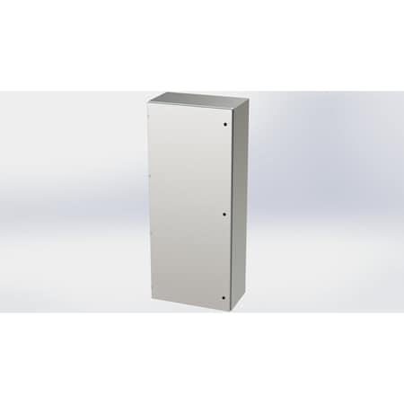 Saginaw Control & Engineering 1/4 Turn Latch Electrical Enclosures, 72 in H, 16 in D, 30 in W, NEMA 3R, 4, 4X, 12, 13 SCE-72EL3016SSLP